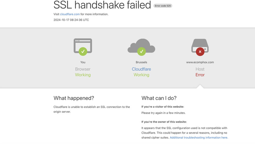 ssl handshake failed wp-admin